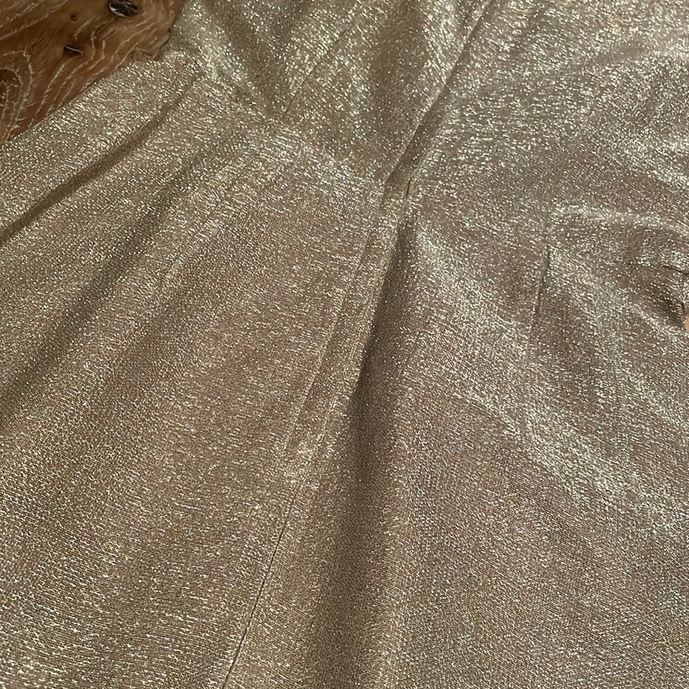 1950’s VTG bombshell Cathy Gray Gold Lurex cocktail Wiggle dress & bolero Set S - Picture 12 of 17